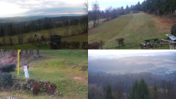 Sdružený snímek okolí chaty Myslivna