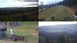 Sdružený snímek okolí chaty Myslivna