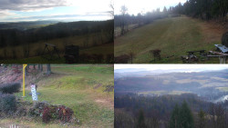 Sdružený snímek okolí chaty Myslivna