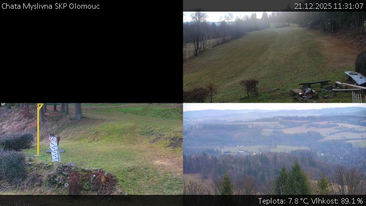 Chata Myslivna SKP Olomouc - Sdružený snímek okolí chaty Myslivna - 21.12.2025 v 11:31
