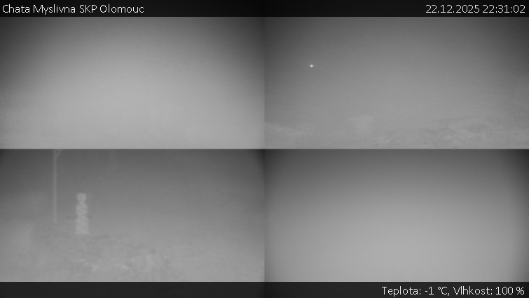 Chata Myslivna SKP Olomouc - Sdružený snímek okolí chaty Myslivna - 22.12.2025 v 22:31