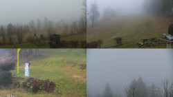 Sdružený snímek okolí chaty Myslivna