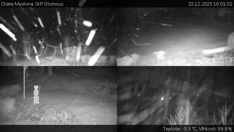 Chata Myslivna SKP Olomouc - Sdružený snímek okolí chaty Myslivna - 23.12.2025 v 18:01