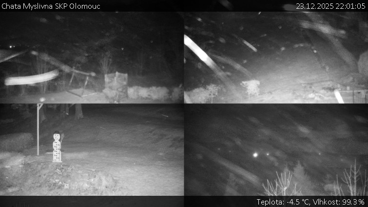 Chata Myslivna SKP Olomouc - Sdružený snímek okolí chaty Myslivna - 23.12.2025 v 22:01