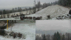 Sdružený snímek okolí chaty Myslivna