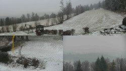 Sdružený snímek okolí chaty Myslivna