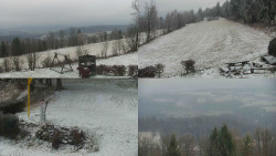 Sdružený snímek okolí chaty Myslivna