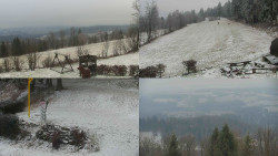 Sdružený snímek okolí chaty Myslivna