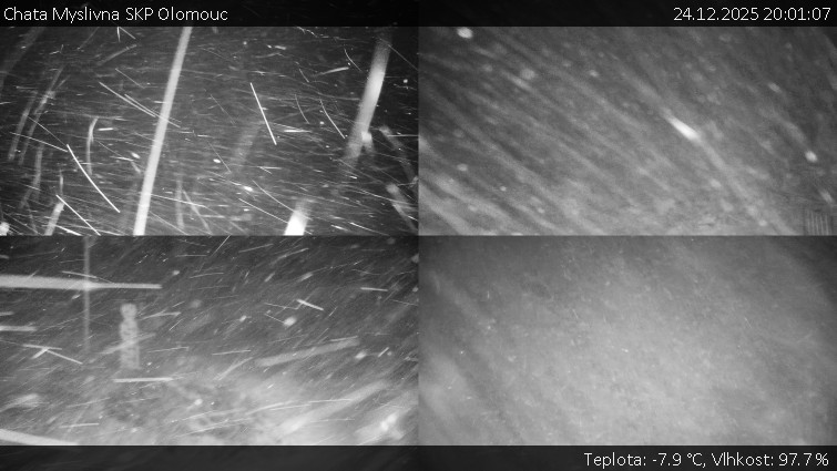 Chata Myslivna SKP Olomouc - Sdružený snímek okolí chaty Myslivna - 24.12.2025 v 20:01