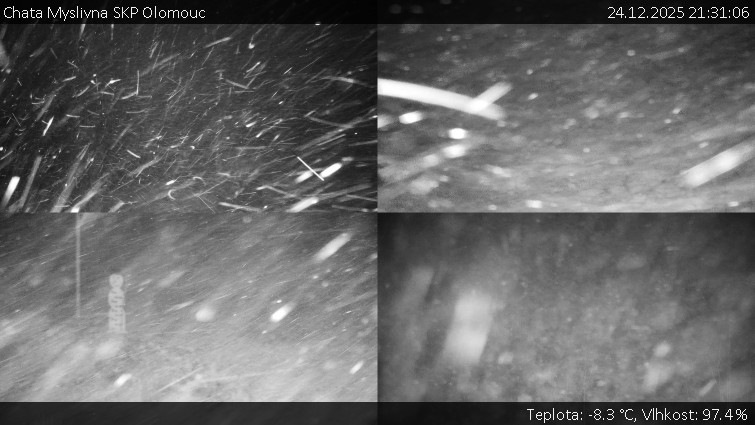 Chata Myslivna SKP Olomouc - Sdružený snímek okolí chaty Myslivna - 24.12.2025 v 21:31
