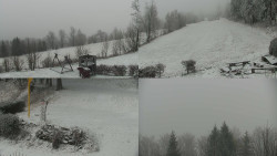 Sdružený snímek okolí chaty Myslivna