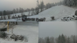 Sdružený snímek okolí chaty Myslivna