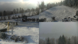 Sdružený snímek okolí chaty Myslivna