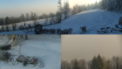 Sdružený snímek okolí chaty Myslivna