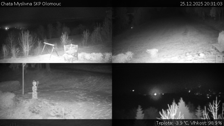 Chata Myslivna SKP Olomouc - Sdružený snímek okolí chaty Myslivna - 25.12.2025 v 20:31