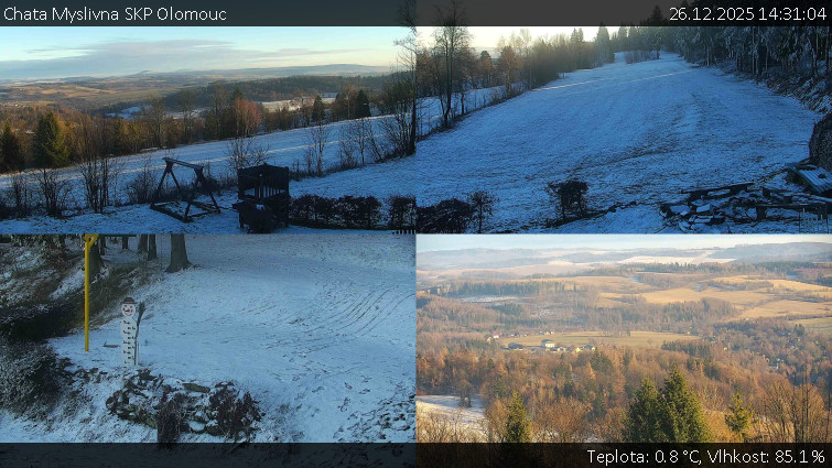 Chata Myslivna SKP Olomouc - Sdružený snímek okolí chaty Myslivna - 26.12.2025 v 14:31
