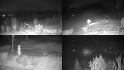 Sdružený snímek okolí chaty Myslivna