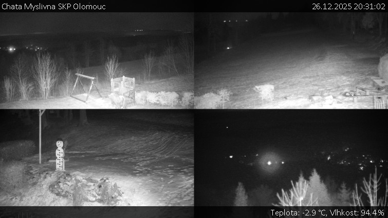 Chata Myslivna SKP Olomouc - Sdružený snímek okolí chaty Myslivna - 26.12.2025 v 20:31