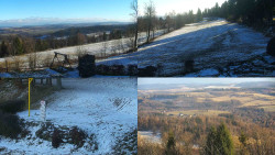 Sdružený snímek okolí chaty Myslivna