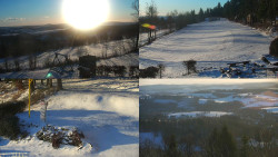 Sdružený snímek okolí chaty Myslivna