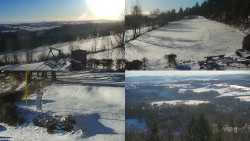 Sdružený snímek okolí chaty Myslivna