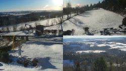 Sdružený snímek okolí chaty Myslivna