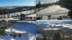 Sdružený snímek okolí chaty Myslivna