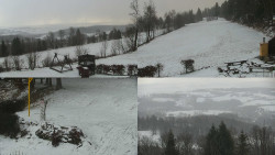 Sdružený snímek okolí chaty Myslivna