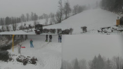 Sdružený snímek okolí chaty Myslivna