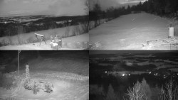 Sdružený snímek okolí chaty Myslivna