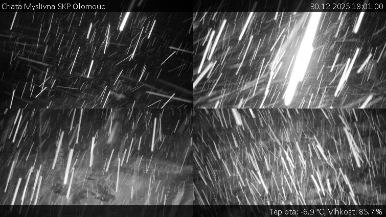 Chata Myslivna SKP Olomouc - Sdružený snímek okolí chaty Myslivna - 30.12.2025 v 18:01