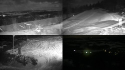 Sdružený snímek okolí chaty Myslivna