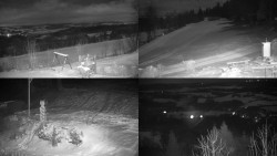 Sdružený snímek okolí chaty Myslivna