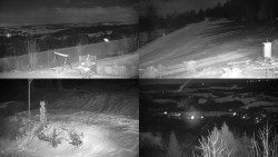 Sdružený snímek okolí chaty Myslivna