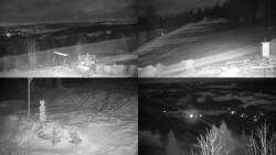 Sdružený snímek okolí chaty Myslivna