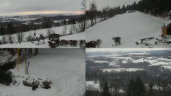 Sdružený snímek okolí chaty Myslivna