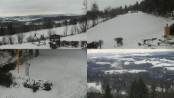 Sdružený snímek okolí chaty Myslivna