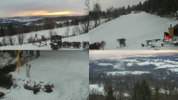 Sdružený snímek okolí chaty Myslivna