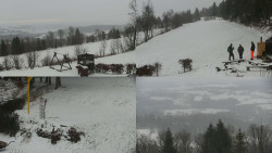 Sdružený snímek okolí chaty Myslivna