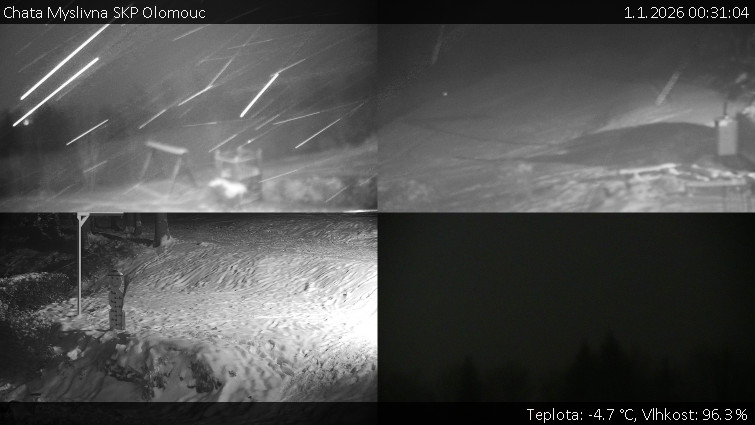 Chata Myslivna SKP Olomouc - Sdružený snímek okolí chaty Myslivna - 1.1.2026 v 00:31