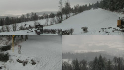 Sdružený snímek okolí chaty Myslivna