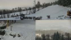 Sdružený snímek okolí chaty Myslivna