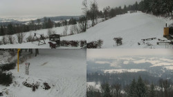 Sdružený snímek okolí chaty Myslivna