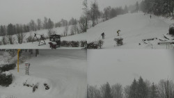 Sdružený snímek okolí chaty Myslivna