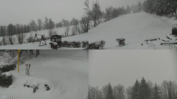 Sdružený snímek okolí chaty Myslivna