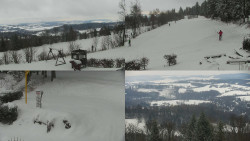 Sdružený snímek okolí chaty Myslivna