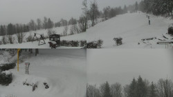 Sdružený snímek okolí chaty Myslivna