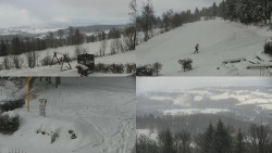 Sdružený snímek okolí chaty Myslivna