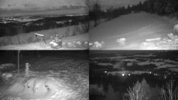 Sdružený snímek okolí chaty Myslivna