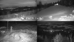 Sdružený snímek okolí chaty Myslivna